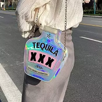 Elegant Evening Purse Cute Tequila Sequin Crossbody Bag