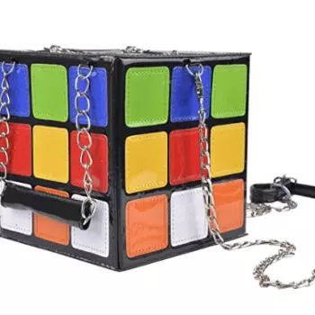 Cute Cube Shape Handbag Magic Super Long Shoulder Strap
