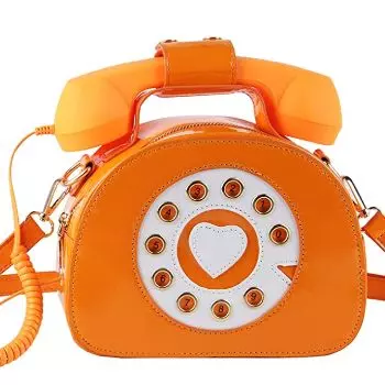 Super Cute Retro Telephone-shaped Tote Shoulder Handbag 