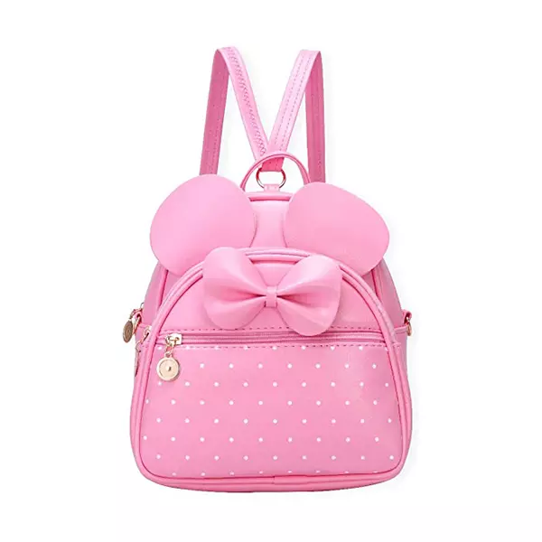 Polka Dot Bowknot Pink Minnie Mouse Convertible Bag