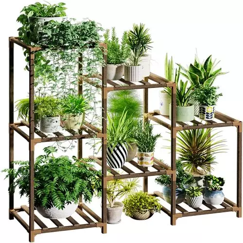 wood plant stand